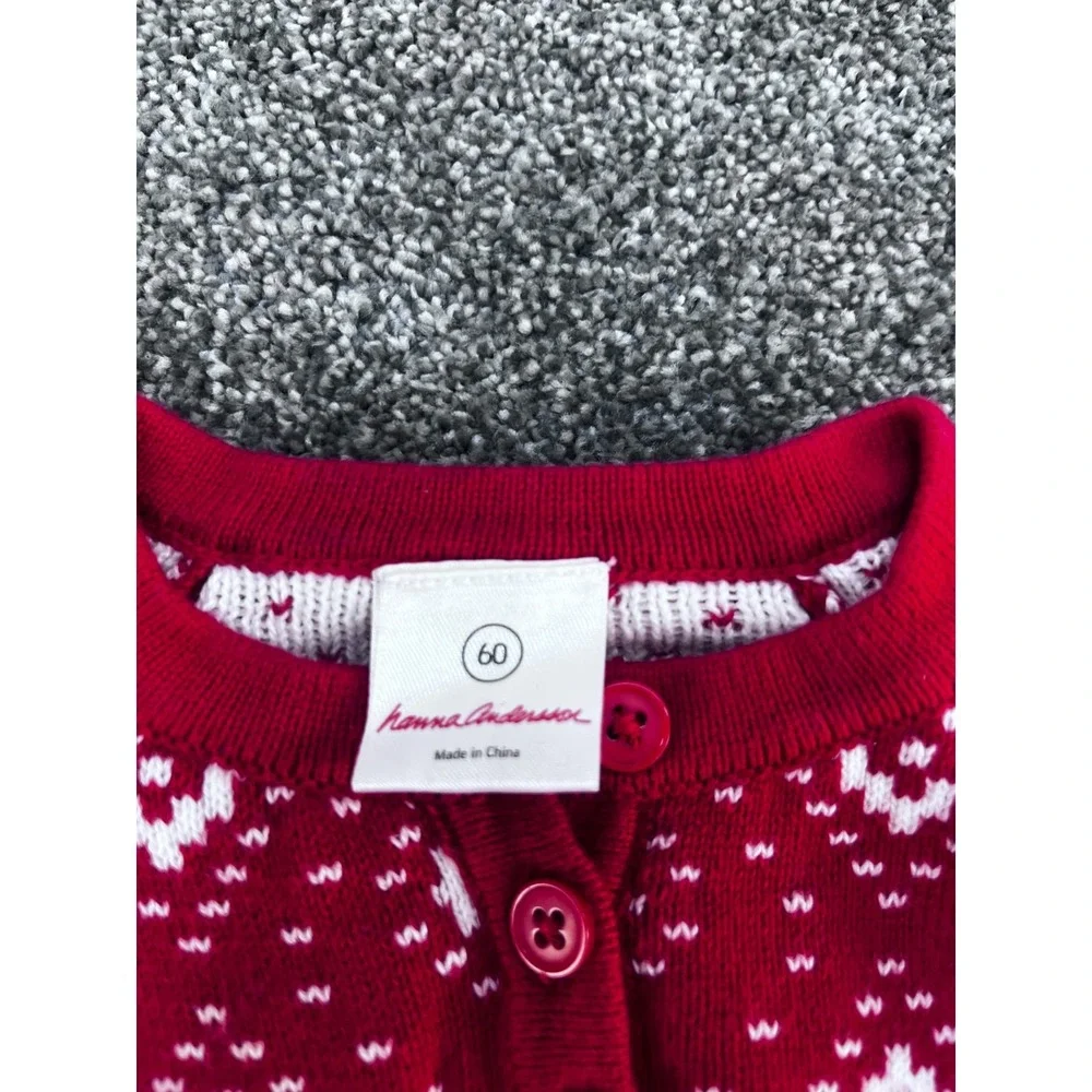 Hanna Anderson lot of 3 -‎ Sweater, Sweater Dress, Jacket Size 60 US 3-6 Months